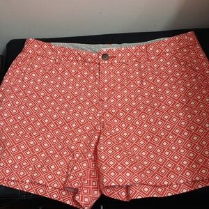 Merona Orange and White Shorts